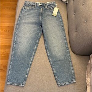 H&M Loose Mom Blue Jeans NWT